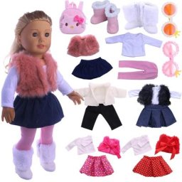 Économie jupes et leggings pour fille de 16 à 18 pouces 43 cm articles pour vêtements de bébé