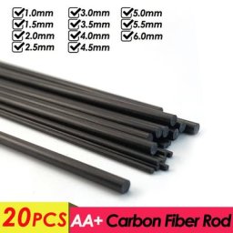 Accessoire composite en fibre de carbone pour avion RC haute résistance léger bricolage rond le