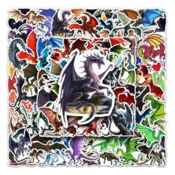 Autocollants de choses esthétiques de Dragon de dessin animé autocollants de papeterie pour enfant