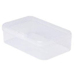 Boîte de Rangement Rectangulaire en Plastique Transparent Conteneur de Collection