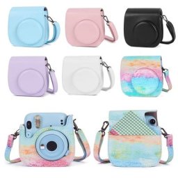 Sac de rangement pour Instax Mini 11 housse de protection d'appareil photo coque avec bandoulière
