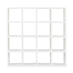 Mini étagère de rangement pour maison de poupée 1:12 bibliothèque Miniature à 16 grilles