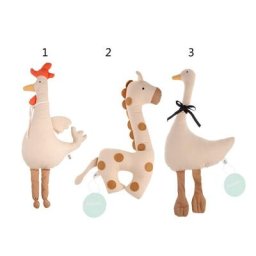 Jouet pour poupée en forme de poulet de cerf et d'oie avec matériau souple en forme de dessin