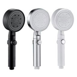 Pommeau de douche à main super chargé troisième vitesse Mode eau bouton d'arrêt en un clic