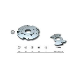 Porte-outils complémentaire diam.160 Al.50 Ht.10 z2 - 950.9.160.51.10 - Leman