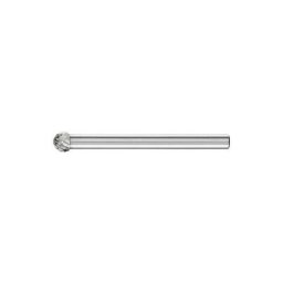 Mini-fraise sur tige carbure forme sphérique 0403 4 3mm 4x3mm Pferd 1 pcs