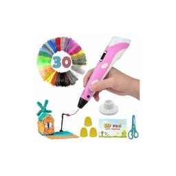 Stylo 3D intelligent avec affichage led, stylo d'impression 3D avec chargement usb, recharges de