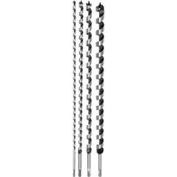 Silverline - mèches à bois hélicoïdales longues assorties 4 pièces 868516