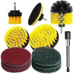 12 pièces/ensemble perceuse électrique brosse tampons de gommage coulis perceuses électriques