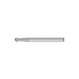 Mini-fraise sur tige carbure forme sphérique 0302 4 3mm 3x4mm Pferd 1 pcs