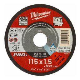 Milwaukee - Disque à tronçonner Pro + - ø 115 mm x 1.5 mm - 4932451486