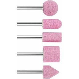 Meules sur tige, set de 5 pièces Queue de 6 mm grain 60 25 15 15 25 20 x 24 30 30 25 25 mm - Bosch