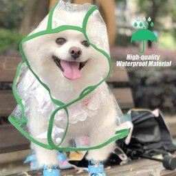 Blue Dream - Imperméable et Coupe-Vent pour Animaux de Compagnie, pour Chien avec Capuche