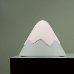 Lumière de montagne de neige Veilleuse en silicone tactile à led avec veilleuse de chevet,