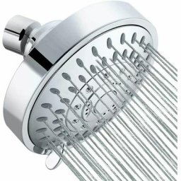 Pommeau De Douche Solaire Rond, 4 Pouces Pomme De Douche Haute Pression, Pommeau De Douche Cascade,