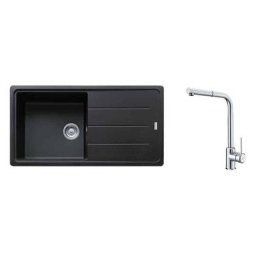 Pack Franke Basis Fragranit BFG611-XL + Mitigeur Sirius Plus à douchette - Coloris :