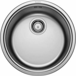 Rondosol - Évier, diamètre 460 mm, inox brossé 513306 - Blanco