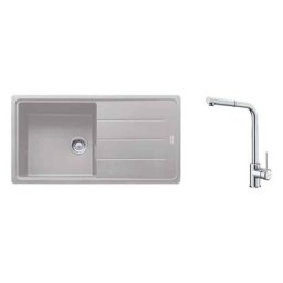 Pack Franke Basis Fragranit BFG611-XL + Mitigeur Sirius Plus à douchette - Coloris :