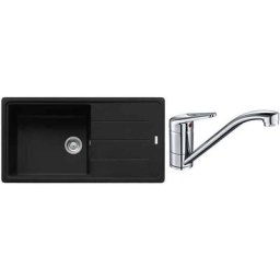 Pack Franke Basis Fragranit BFG611-XL + Mitigeur Novara Plus à bec - Coloris :