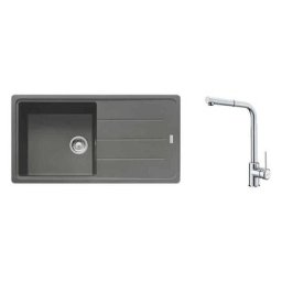 Pack Franke Basis Fragranit BFG611-XL + Mitigeur Sirius Plus à douchette - Coloris :