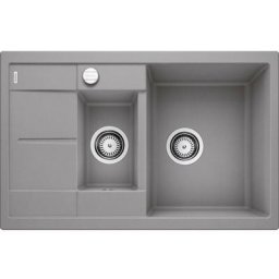 Evier Blanco Metra 6S Compact Silgranit - Alumetallic - Vidage : Automatique