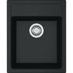 Sirius - Évier en tectonite sid 610-40, 430x530 mm, noir 114.0503.041 - Franke
