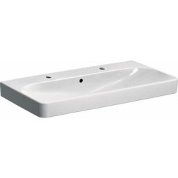 Smyle Square - Lavabo 900x480 mm, avec trop-plein, 2 trous pour robinetterie, blanc 500.252.01.1