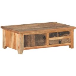 Table basse 90x50x31 cm Bois de récupération massif Vidaxl Brun