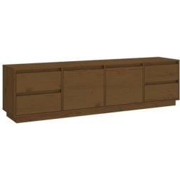Meuble tv Marron miel 176x37x47,5 cm Bois de pin massif Vidaxl marron miel