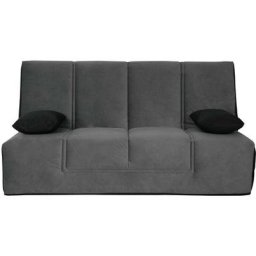 Banquette cc los angeles 130x190, matelas Dunlopillo, angel gris - Gris fer