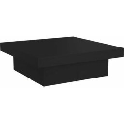 Table basse de salon, Table Café, Noir 90x90x28 cm Aggloméré OIB9647E - Noir