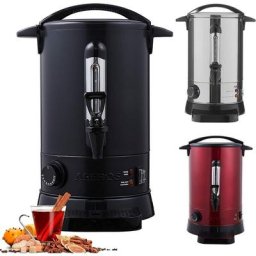 Distributeur de Boissons 6,8 l Chaudes Bouilloire Marmite Vin Chaud Thé - Noir - Arebos