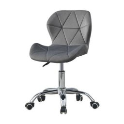 Chaise de Bureau en Tissu Chaise de Bureau en Velours Rembourré Ergonomique en Hauteur Réglable