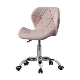 Chaise de Bureau en Tissu Chaise de Bureau en Velours Rembourré Ergonomique en Hauteur Réglable