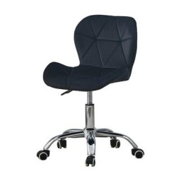 Chaise de Bureau en Tissu Chaise de Bureau en Velours Rembourré Ergonomique en Hauteur Réglable