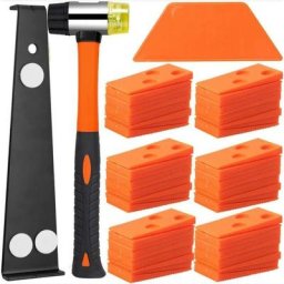 Kit d'Installation pour Sol Stratifié, Kit Pose Parquet Stratifié avec 60 Entretoises Bloc de