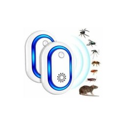 BDD - Répulsif Ultrasons, 2pcs Ultrason Souris, Anti Rongeurs Insectes Anti Moustiques