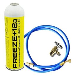 Reporshop - 1 gel + 12a 420gr + Valve Bouteille à gaz écologique + tuyau organique organique R12,