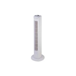 Eltra - Ventilateur colonne oscillant 45W 3 vitesses H80cm Transparent