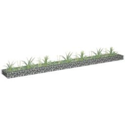 Maisonchic - Jardinière Bac a Fleur | Lit surélevé à gabion Acier galvanisé 270x30x10 cm 68682