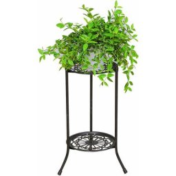Support pour plantes à 2 niveaux - Support pour pots de fleurs en fer forgé de style européen