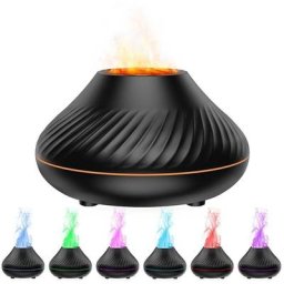 Humidificateur à brume de flamme Humidificateur à effet de flamme USB 130 ml Diffuseur d'arômes