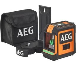 Mesure laser CLG220-B, portée 20 m, laser vert, 2 lignes, avec 1 adaptateur, 2 piles aa, 1 pochette