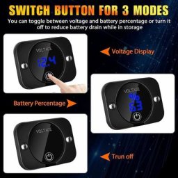 Testeur de tension étanche de voltmètre numérique DC 12V 24V LED pour camion de moto de véhicule