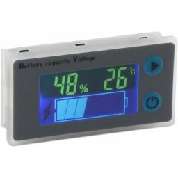 Moniteur de capacité de Batterie 10-100V Jauge de Niveau de Batterie de Tension programmable