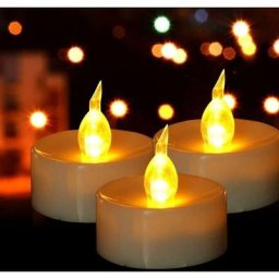 Lot de 50 Bougie led à Piles avec Flamme Vacillante, Décoration pour Table Fête Party Anniversaire