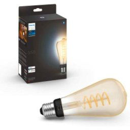 Philips - Hue White Ambiance, ampoule led connectée E27 Filament ST72, compatible Bluetooth,