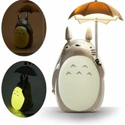 Totoro Veilleuse led pour enfants, lampe de table de lecture usb rechargeable, dessin animé, animal