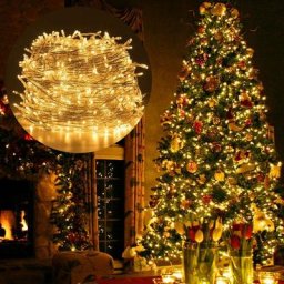 Guirlande Lumineuses led 100m 1000LEDs Extérieur, Eclairage Lumineux Décoration Noël Avec 8 Modes,