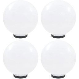 Lot de 4 Lampes à led sous forme de boule 4 pcs | Lampadaire Lampe de sol Sphérique 30 cm pmma